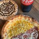 Combo Pizza (Novidade!) Pizza grande + individual dois amores + coca 2L